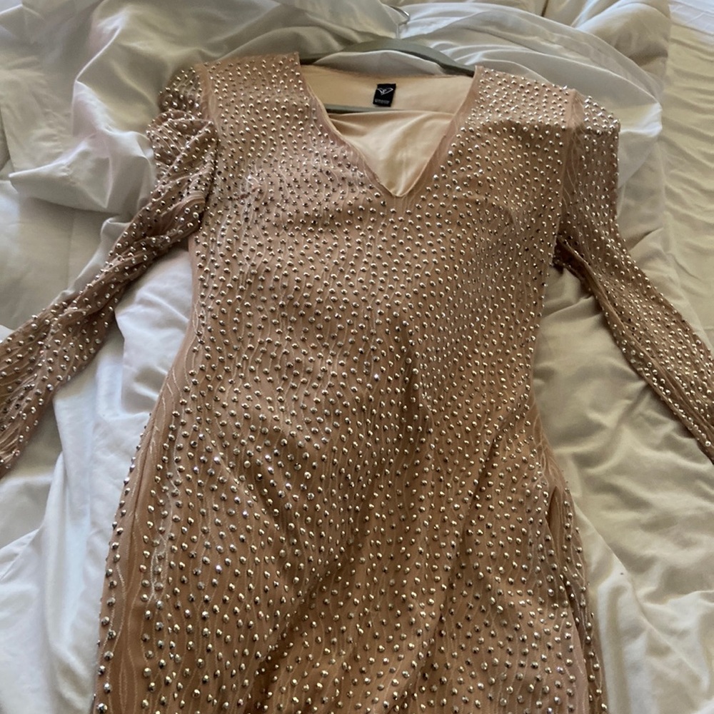 Windsor Nude Sparkle Dress